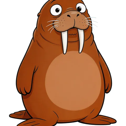 Walrus — Tusks. Whiskers.