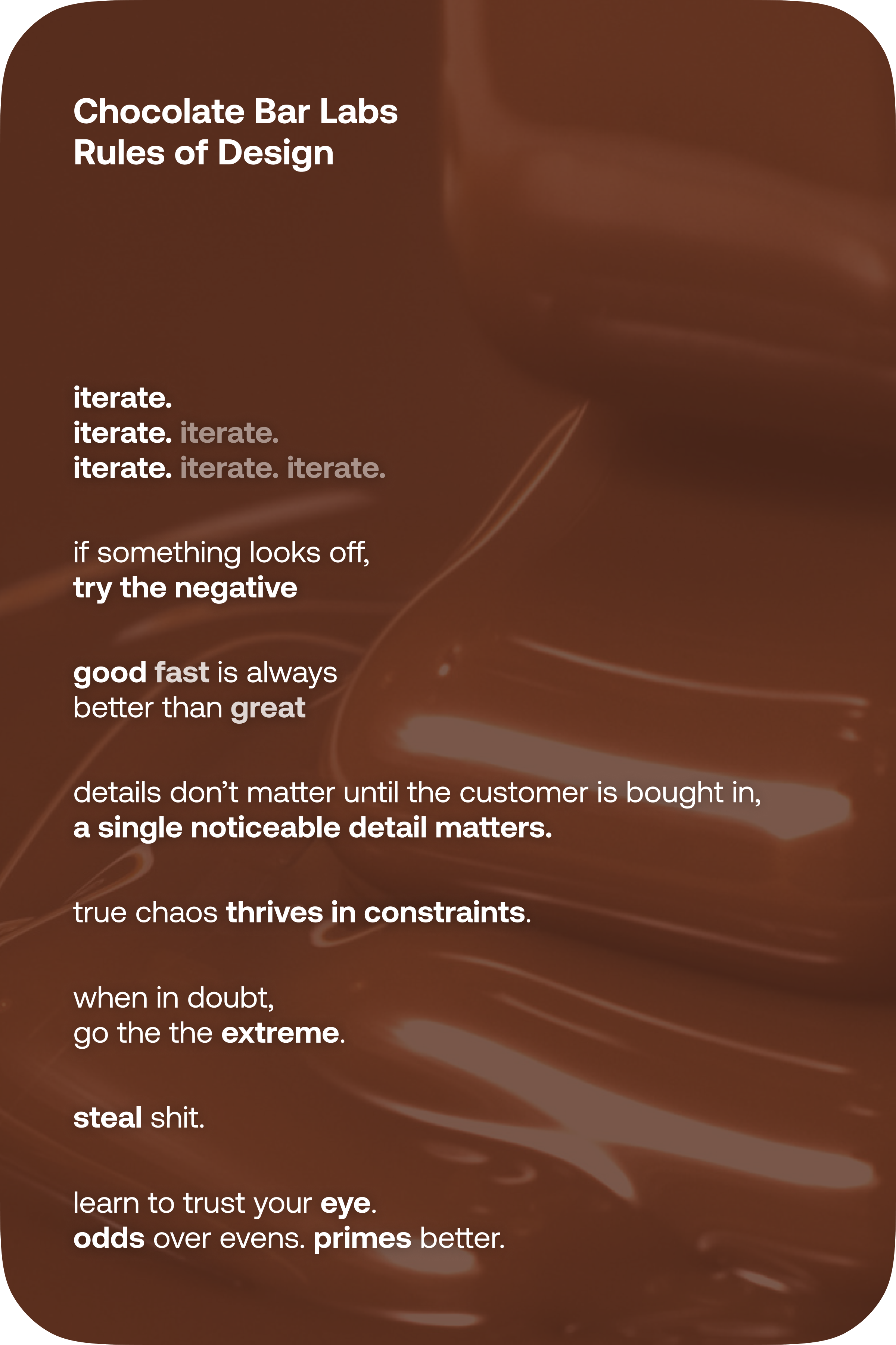 Chocolate Bar Labs